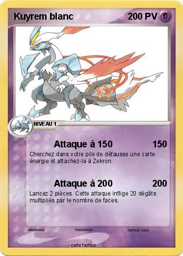 Pokemon Kuyrem blanc