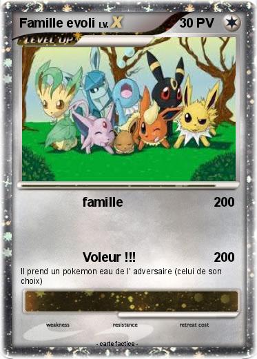 Pokemon Famille evoli