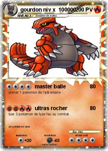 Pokemon gourdon niv x  100000