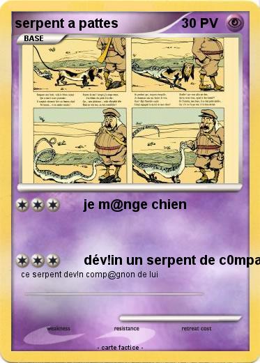 Pokemon serpent a pattes