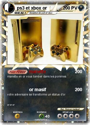 Pokemon ps3 et xbox or