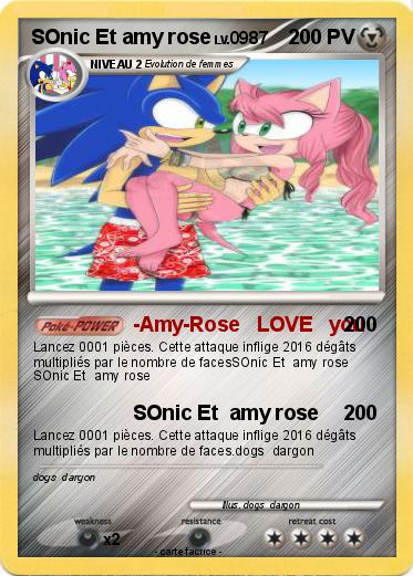 Pokemon SOnic Et amy rose