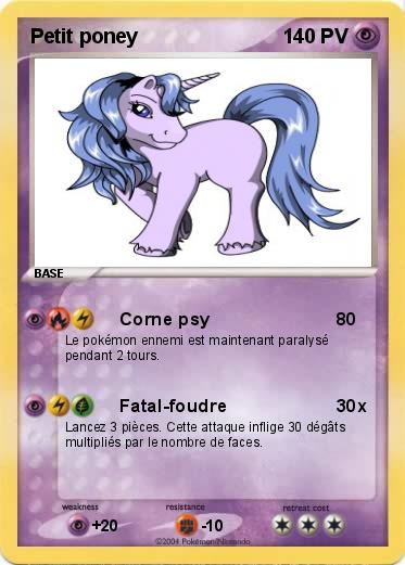 Pokemon Petit poney 