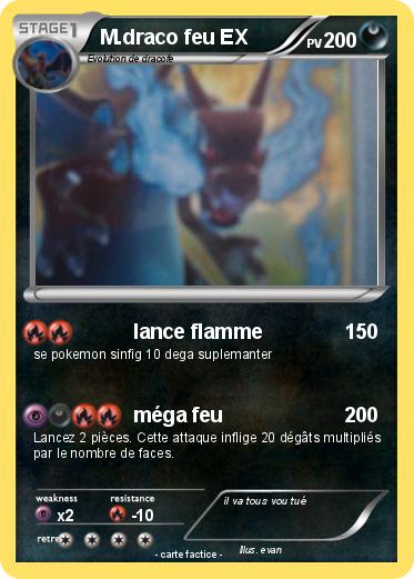 Pokemon M.draco feu EX