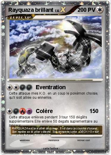 Pokemon Rayquaza brillant