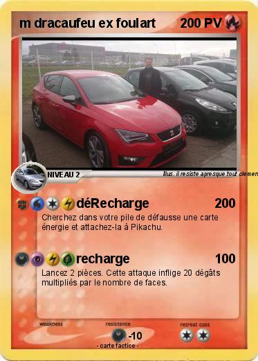 Pokemon m dracaufeu ex foulart