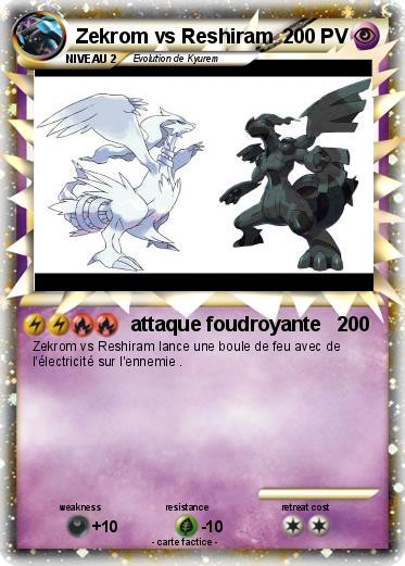 Pokemon Zekrom vs Reshiram