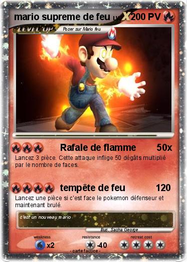 Pokemon mario supreme de feu