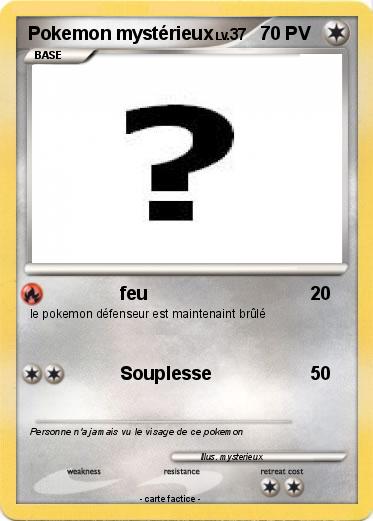 Pokemon Pokemon mystérieux