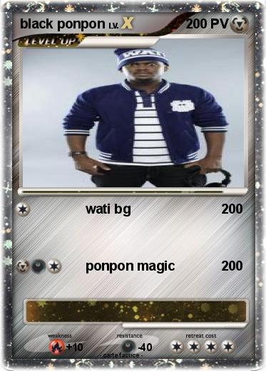 Pokemon black ponpon