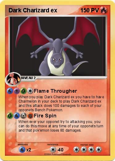 Pokemon Dark Charizard ex