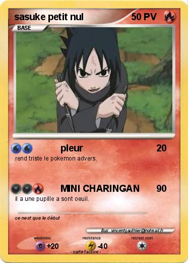 Pokemon sasuke petit nul