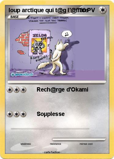 Pokemon loup arctique qui t@g l'@ffice