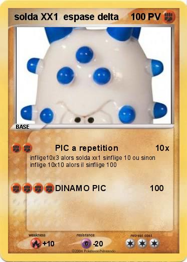 Pokemon solda XX1  espase delta