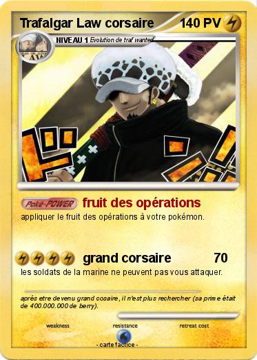 Pokemon Trafalgar Law corsaire