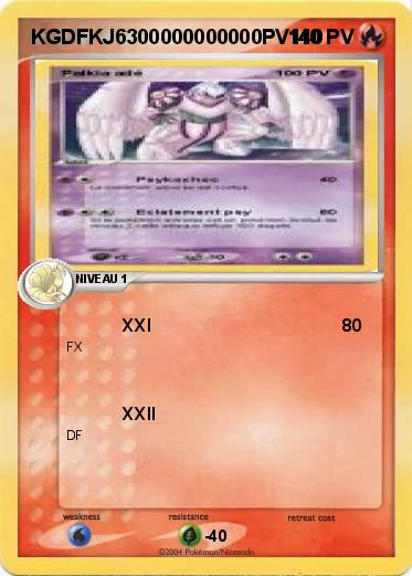 Pokemon KGDFKJ6300000000000PV140