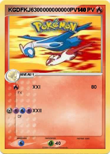 Pokemon KGDFKJ6300000000000PV140