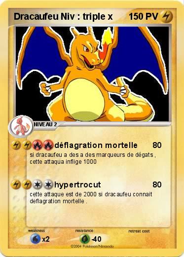 Pokemon Dracaufeu Niv : triple x