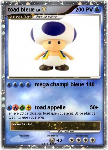 Pokemon toad bleue