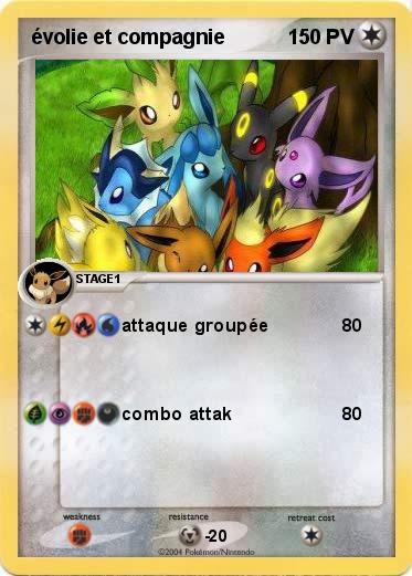 Pokemon évolie et compagnie