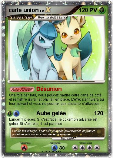 Pokemon carte union
