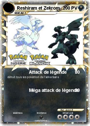 Pokemon Reshiram et Zekrom