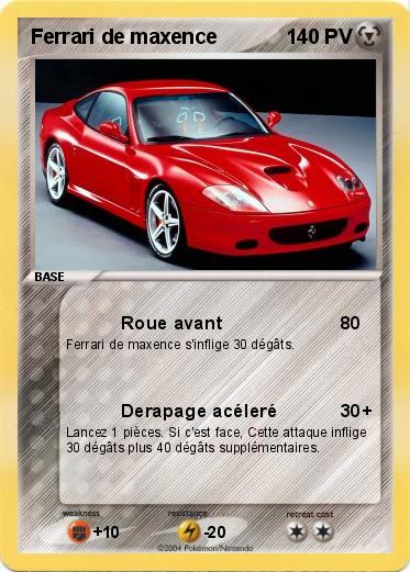 Pokemon Ferrari de maxence 