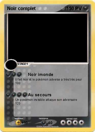 Pokemon Noir complet