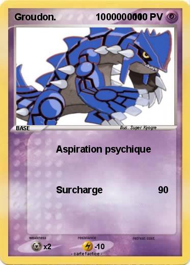 Pokemon Groudon.               1000000000