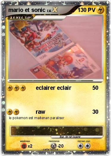 Pokemon mario et sonic