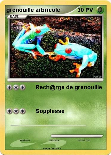 Pokemon grenouille arbricole