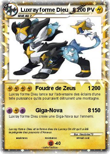Pokemon Luxray forme Dieu   8