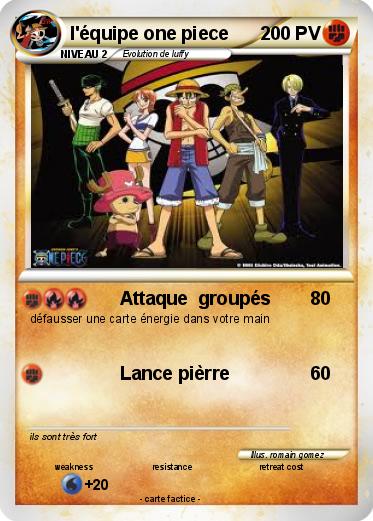 Pokemon l'équipe one piece