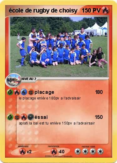 Pokemon école de rugby de choisy