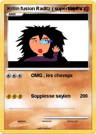 Pokemon Krilin fusion Raditz ( supersayïen )