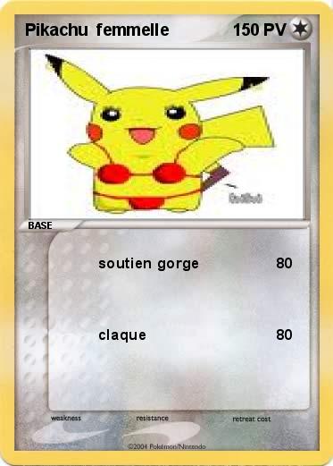 Pokemon Pikachu  femmelle