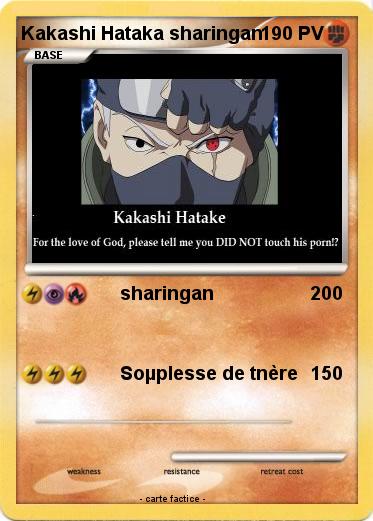 Pokemon Kakashi Hataka sharingan
