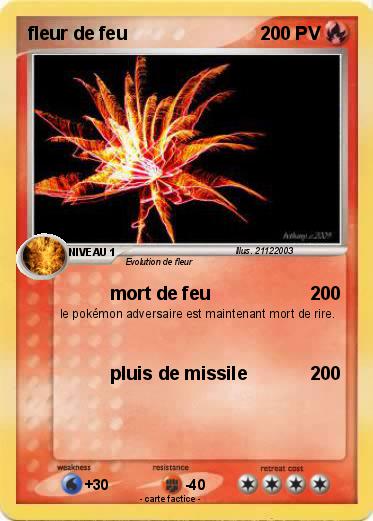 Pokemon fleur de feu