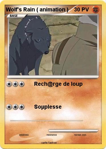 Pokemon Wolf's Rain ( animation )