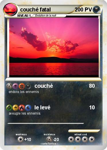 Pokemon couché fatal