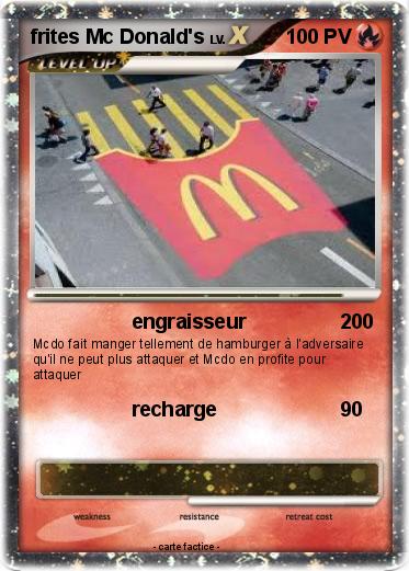 Pokemon frites Mc Donald's