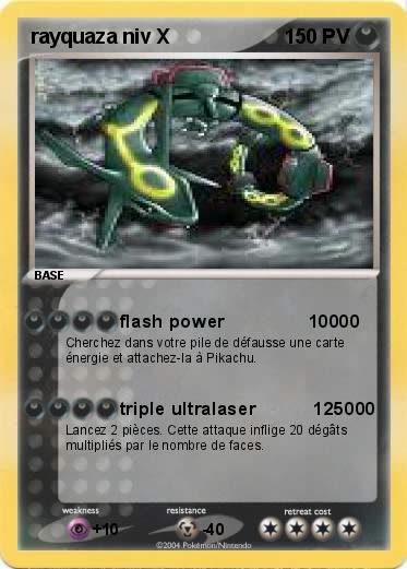 Pokemon rayquaza niv X