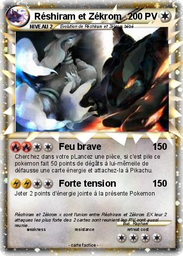 Pokemon Réshiram et Zékrom