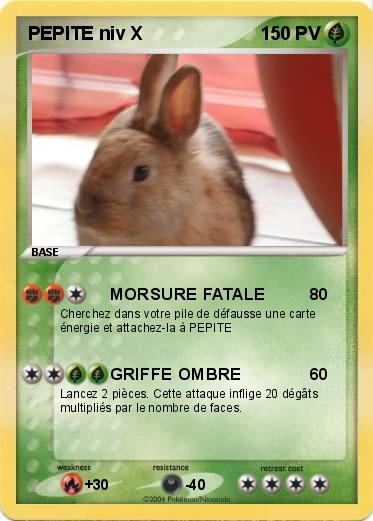 Pokemon PEPITE niv X
