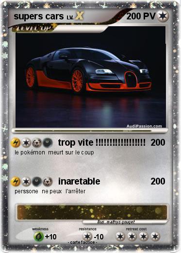 Pokemon supers cars