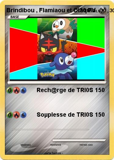 Pokemon Brindibou , Flamiaou et Otaquin