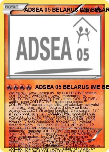 Pokemon ADSEA 05 BELARUS IME BELARUS