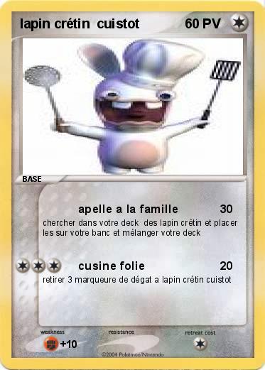 Pokemon lapin crétin  cuistot