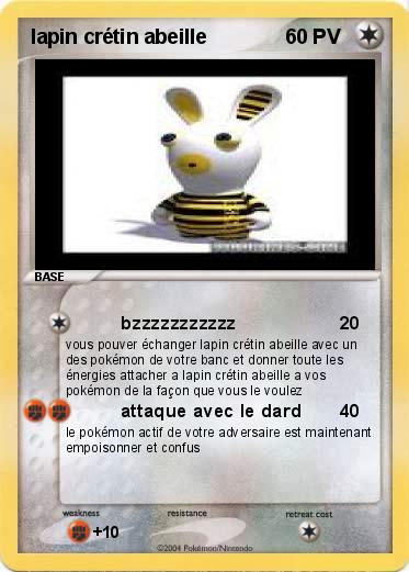 Pokemon lapin crétin abeille