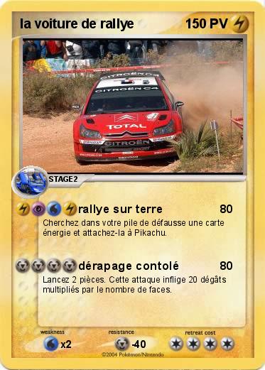 Pokemon la voiture de rallye